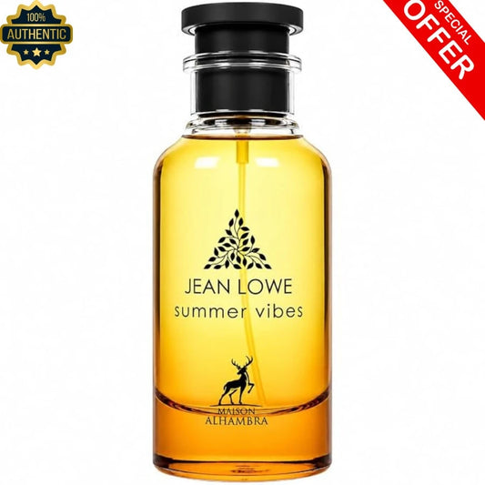 Maison Alhambra Jean Lowe Summer Vibes Eau De Parfum Spray| Citrus, Fruity, Aromatic, Green – Long-Lasting Fragrance For Unisex, 3.4 Ounce/ 100 Ml