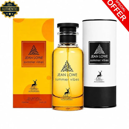 Maison Alhambra Jean Lowe Summer Vibes Eau De Parfum Spray| Citrus, Fruity, Aromatic, Green – Long-Lasting Fragrance For Unisex, 3.4 Ounce/ 100 Ml