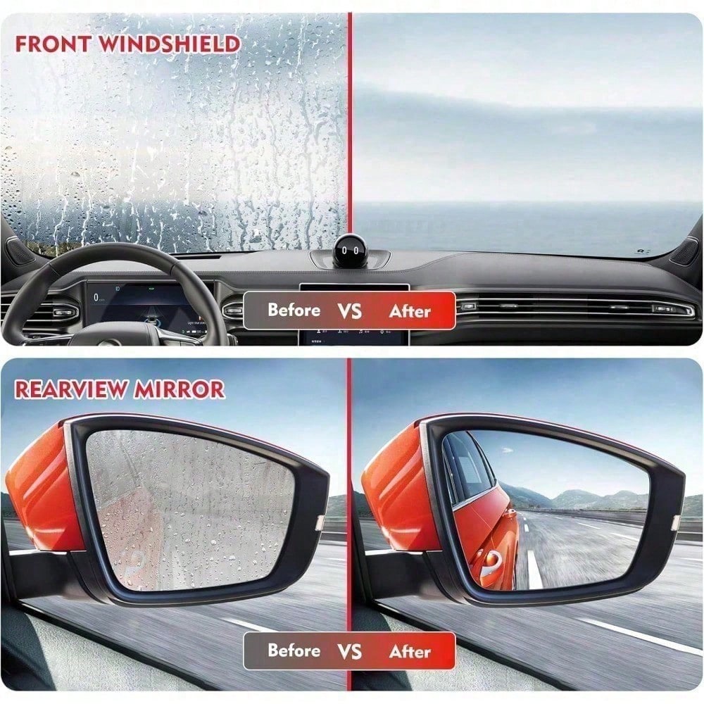 Make Your Windshield Crystal Clear With This Car Glass Cleaning Brush For Oil Film Removal Interior And Exterior Auto Glass Red, Windshield Cleaner, Auto Glass Brush, Car Detailing Tool, Cleaning Acce