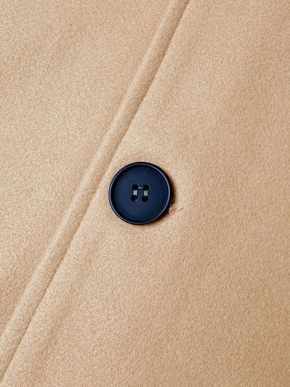 Manfinity Mode Men's Minimalist Button Long Sleeve Overcoat, Fashionable And Versatile