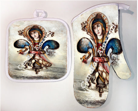 Pot Holder & Oven Mitt Set