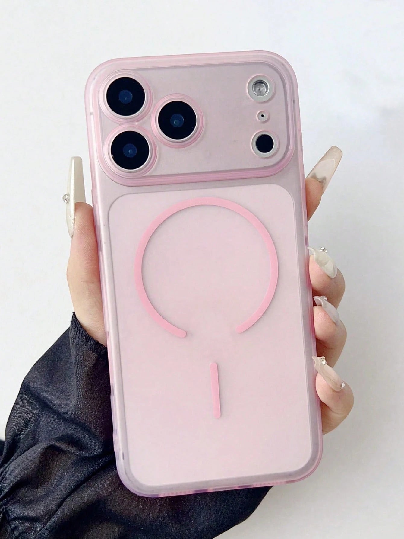 Matte Semi-Transparent Magnetic Phone Case, Suitable For IPhone 17 Pro Max, 15, 17, 16 Pro, 16, 12, 13, 15 Pro Max, 14, 15, 16 Plus, 17 Air, Minimalist Design, Anti-Fall And Shock-Absorbing Soft Case