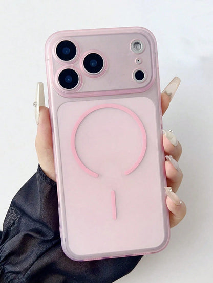 Matte Semi-Transparent Magnetic Phone Case, Suitable For IPhone 17 Pro Max, 15, 17, 16 Pro, 16, 12, 13, 15 Pro Max, 14, 15, 16 Plus, 17 Air, Minimalist Design, Anti-Fall And Shock-Absorbing Soft Case