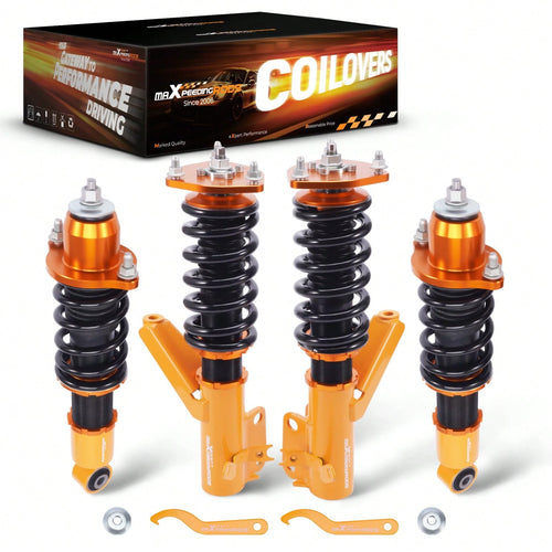 MAXPEEDINGRODS Coilover Spring & Shock Assembly Kit For Hon Da Civic EM2 01-05 Twin-Tube 02-06