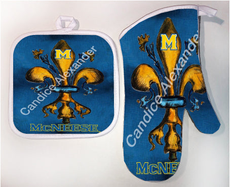 Pot Holder & Oven Mitt Set