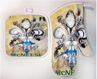 Pot Holder & Oven Mitt Set