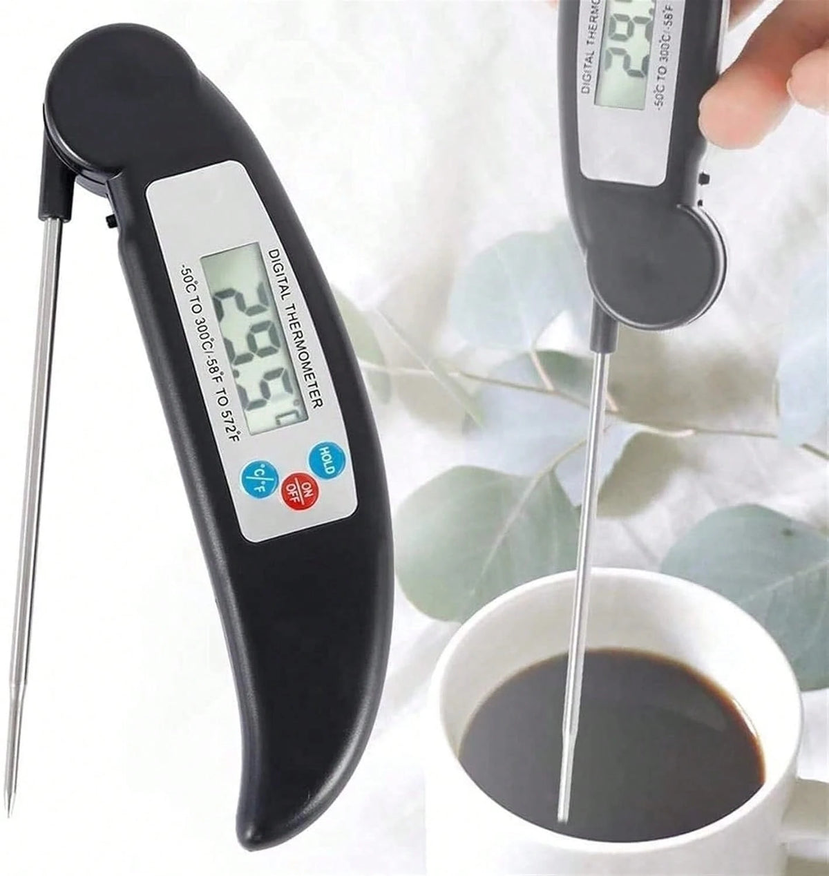 Meat Thermometer Digital, Instant Read Meat ThermometerI For Grill And Cooking, Waterproof Food Thermometer For Kitchen And Outside, BBQ, Turkey, Candy, Liquids, Beef