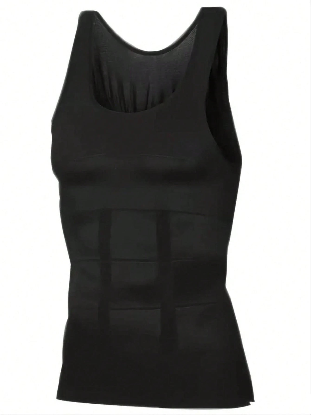 Men's Breathable Body Shaper Vest With Chest Compression & Tummy Control For Fitness And Sports