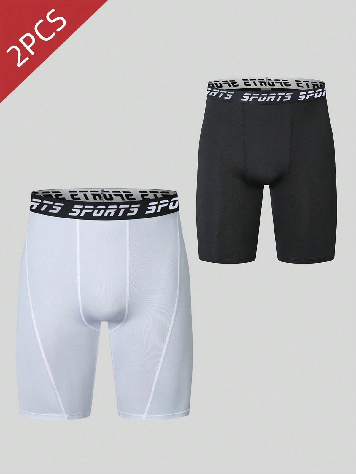 Men's Compression Quick Dry Sports Running Training Tight Shorts Underwear, Moisture Wicking Elastic Fitness Shorts