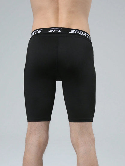 Men's Compression Quick Dry Sports Running Training Tight Shorts Underwear, Moisture Wicking Elastic Fitness Shorts
