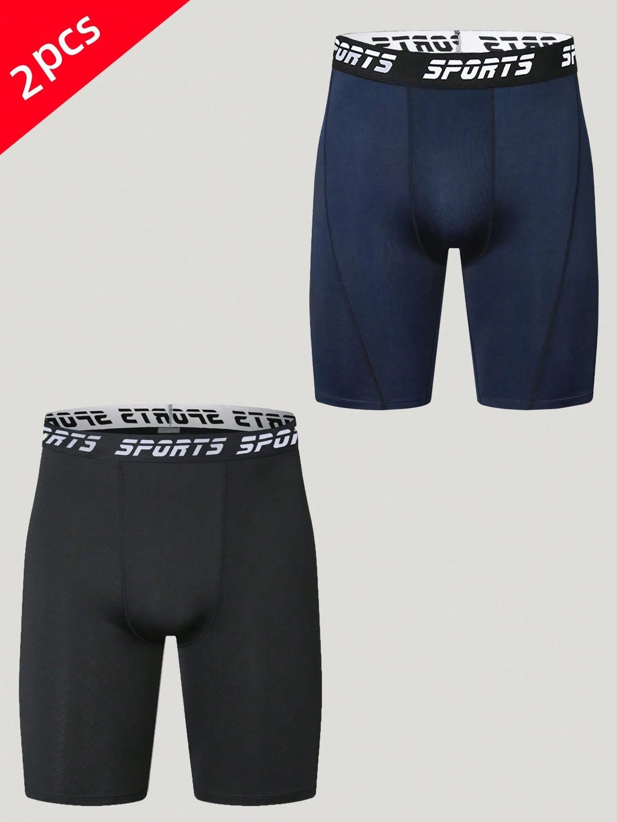 Men's Compression Quick Dry Sports Running Training Tight Shorts Underwear, Moisture Wicking Elastic Fitness Shorts