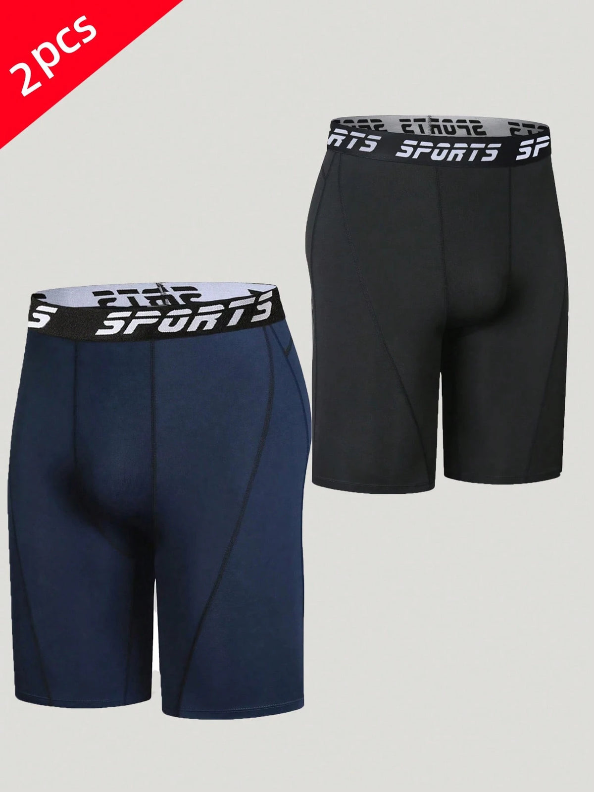 Men's Compression Quick Dry Sports Running Training Tight Shorts Underwear, Moisture Wicking Elastic Fitness Shorts