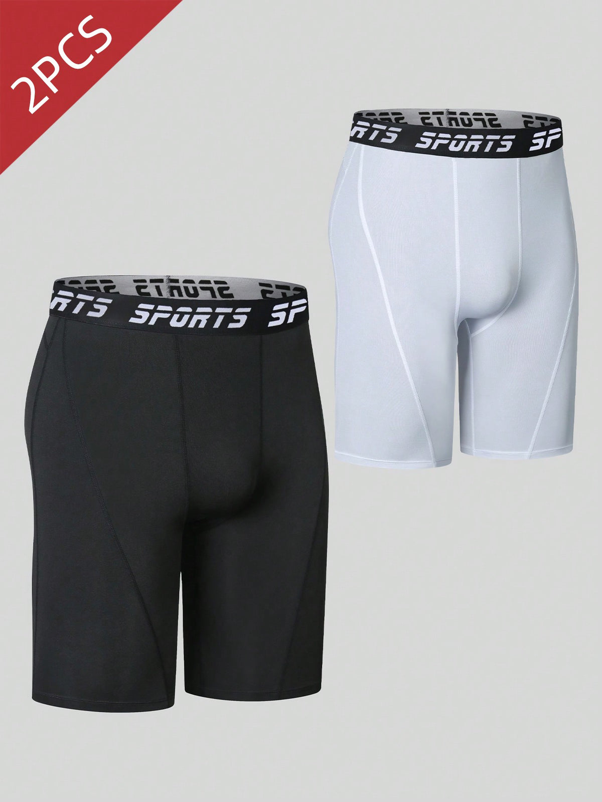 Men's Compression Quick Dry Sports Running Training Tight Shorts Underwear, Moisture Wicking Elastic Fitness Shorts