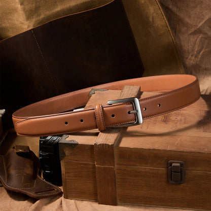 Men's Genuine Leather Dress Belts,Handmade,Adjustable,Durable,Suitable For Work, Business, And Leisure,With A Gift Box