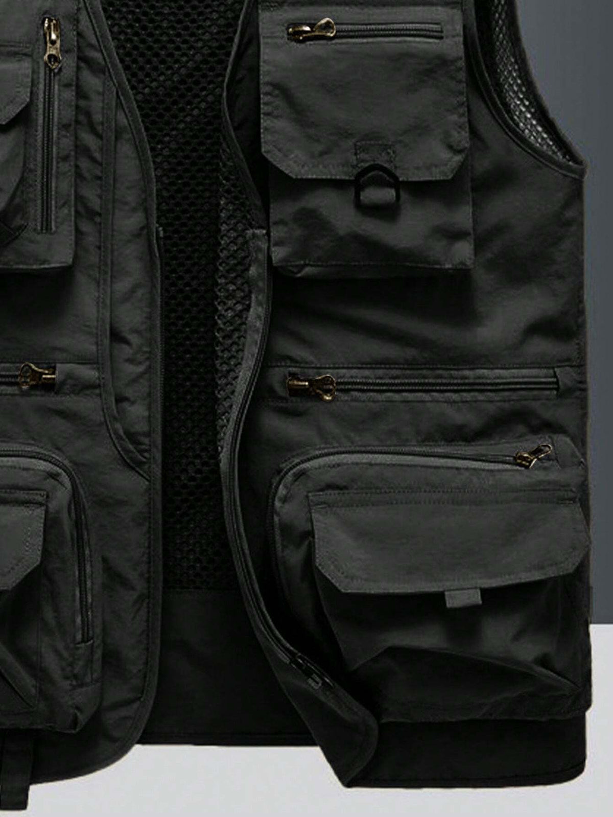 Men's Outdoor Casual Vest With Multiple Pockets, Lightweight Sleeveless Jacket For Spring Autumn, Suitable For Fishing, Photography