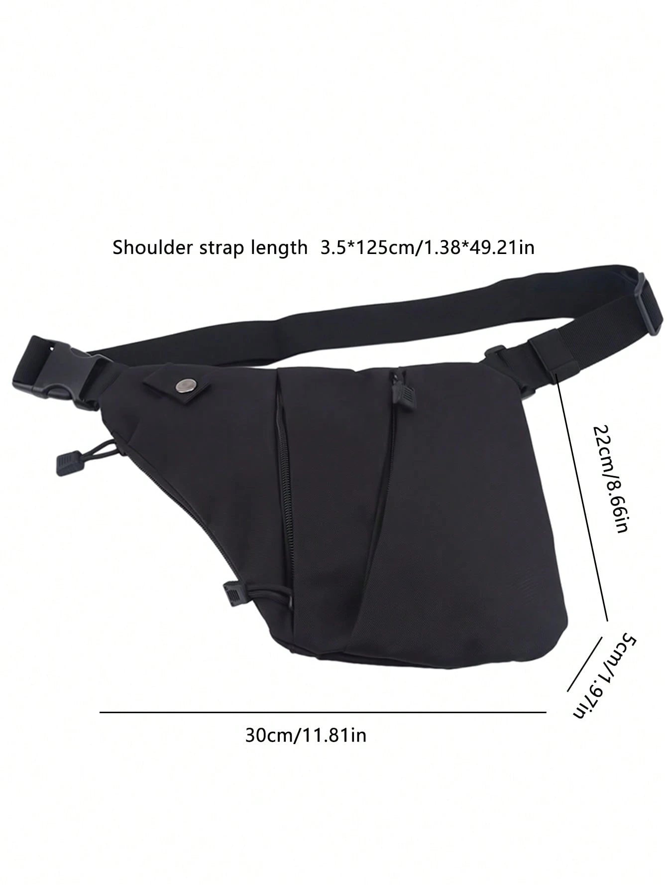 Men's Outdoor Chest Bag, Multi-Functional Cycling Crossbody Bag, Hiking Sling Bag