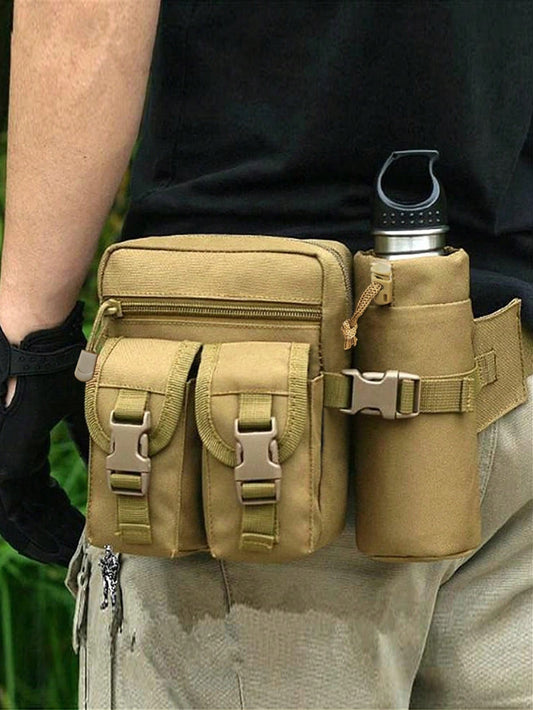 Men's Waist Bag, Waterproof Nylon Hiking Water Bottle Bag, Phone Pouch, Men's Outdoor Sports Waist Bag Chest Bag, Hunting Waist Pack, Durable Travel Waist Bag, Men's Bag, Men's Gift, Christmas, Winter