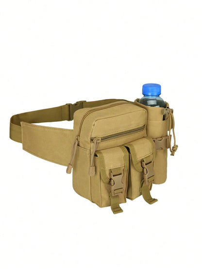 Men's Waist Bag, Waterproof Nylon Hiking Water Bottle Bag, Phone Pouch, Men's Outdoor Sports Waist Bag Chest Bag, Hunting Waist Pack, Durable Travel Waist Bag, Men's Bag, Men's Gift, Christmas, Winter