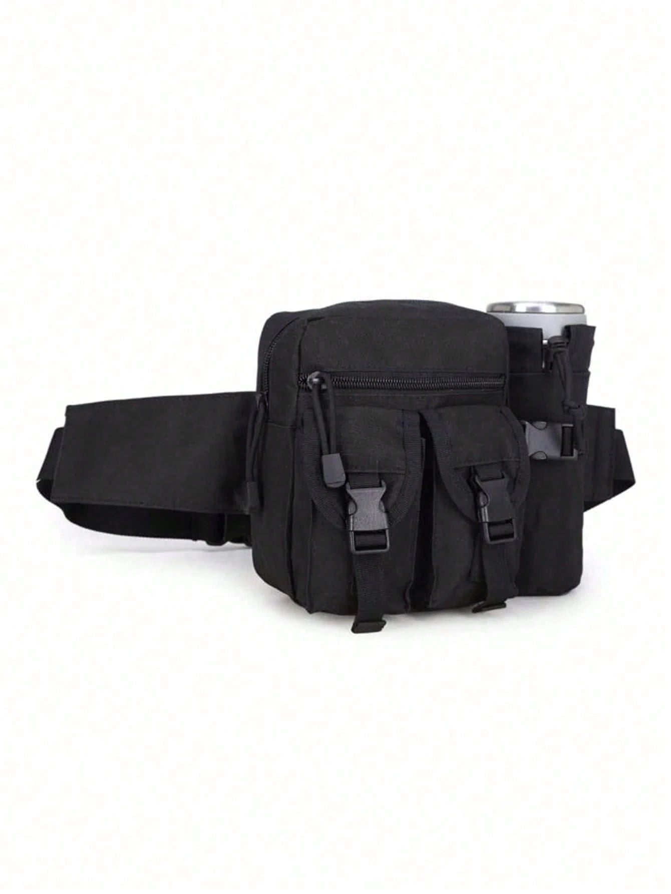 Men's Waist Bag, Waterproof Nylon Hiking Water Bottle Bag, Phone Pouch, Men's Outdoor Sports Waist Bag Chest Bag, Hunting Waist Pack, Durable Travel Waist Bag, Men's Bag, Men's Gift, Christmas, Winter
