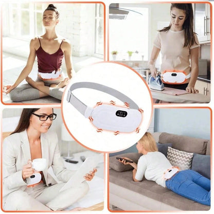 Menstrual Heating Pad, Period Heating Pad, Cramp Relief, Women's Electric Heating Waist Belt, Heat Therapy, Rechargeable, Abdominal Heating Pad, Valentine's Day Gift, Women & Girls Heated Massage Abdo