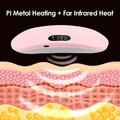 Menstrual Heating Pad, Period Heating Pad, Cramp Relief, Women's Electric Heating Waist Belt, Heat Therapy, Rechargeable, Abdominal Heating Pad, Valentine's Day Gift, Women & Girls Heated Massage Abdo