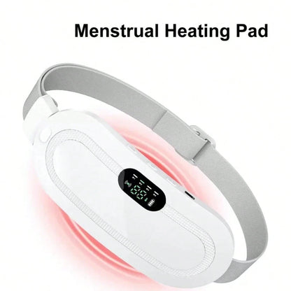 Menstrual Heating Pad, Period Heating Pad, Cramp Relief, Women's Electric Heating Waist Belt, Heat Therapy, Rechargeable, Abdominal Heating Pad, Valentine's Day Gift, Women & Girls Heated Massage Abdo