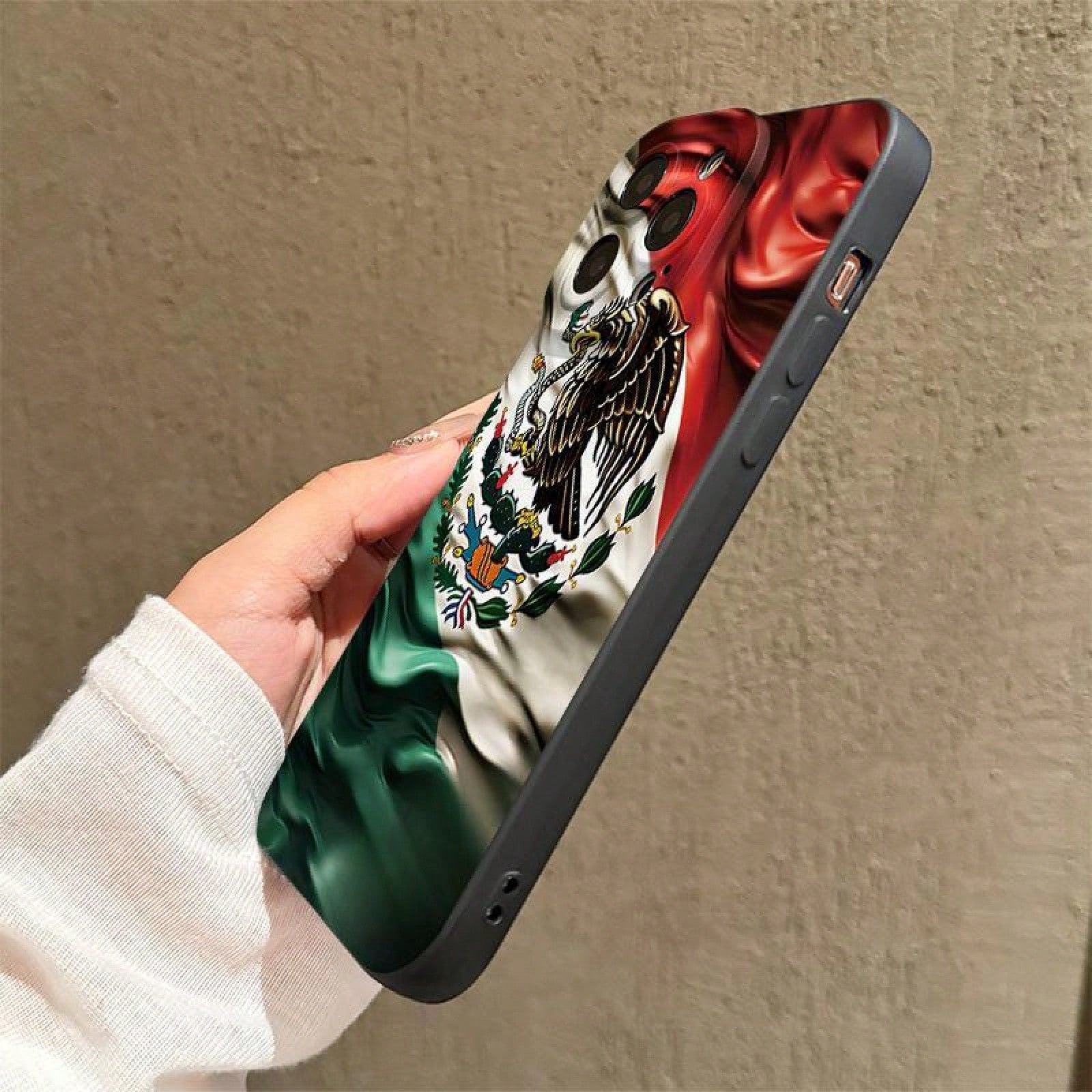 Mexico Flag Pattern Phone Cases With Lens Protector, Shockproof Mobile Phone Case, Decorative Phone Protector Cover, Phone Compatible With  17 Pro Max Case 14 Pro Max Case 11 Cases Silicone Protecti