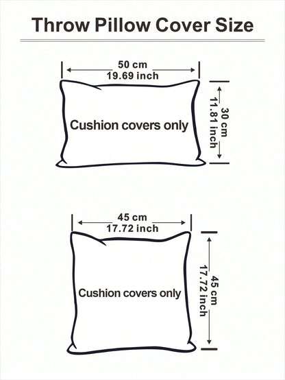 Miater 1pc Halloween Ghost Plush Embroidery Decorative Throw Pillow Cover For Living Room, Bedroom