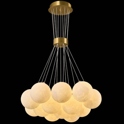 Mid Century 13-Lights Globe Frosted Glass Chandelier For Living Room Modern Gold Chandelier Light Fixture Dining Room Over Table Foyer Bedroom Kitchen Island