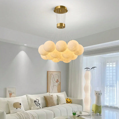 Mid Century 13-Lights Globe Frosted Glass Chandelier For Living Room Modern Gold Chandelier Light Fixture Dining Room Over Table Foyer Bedroom Kitchen Island