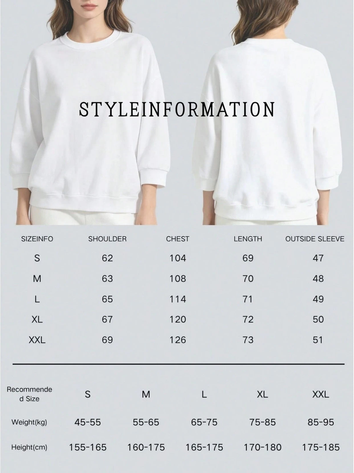 Midwest Classic Crewneck Sweatshirt- Ash Grey Swearshirt. Winter Clothes For Women-Long Sleeve Tops