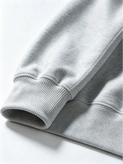 Midwest Classic Crewneck Sweatshirt- Ash Grey Swearshirt. Winter Clothes For Women-Long Sleeve Tops
