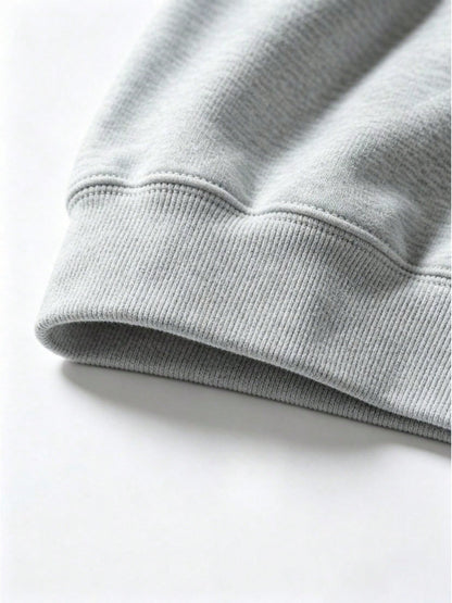 Midwest Classic Crewneck Sweatshirt- Ash Grey Swearshirt. Winter Clothes For Women-Long Sleeve Tops