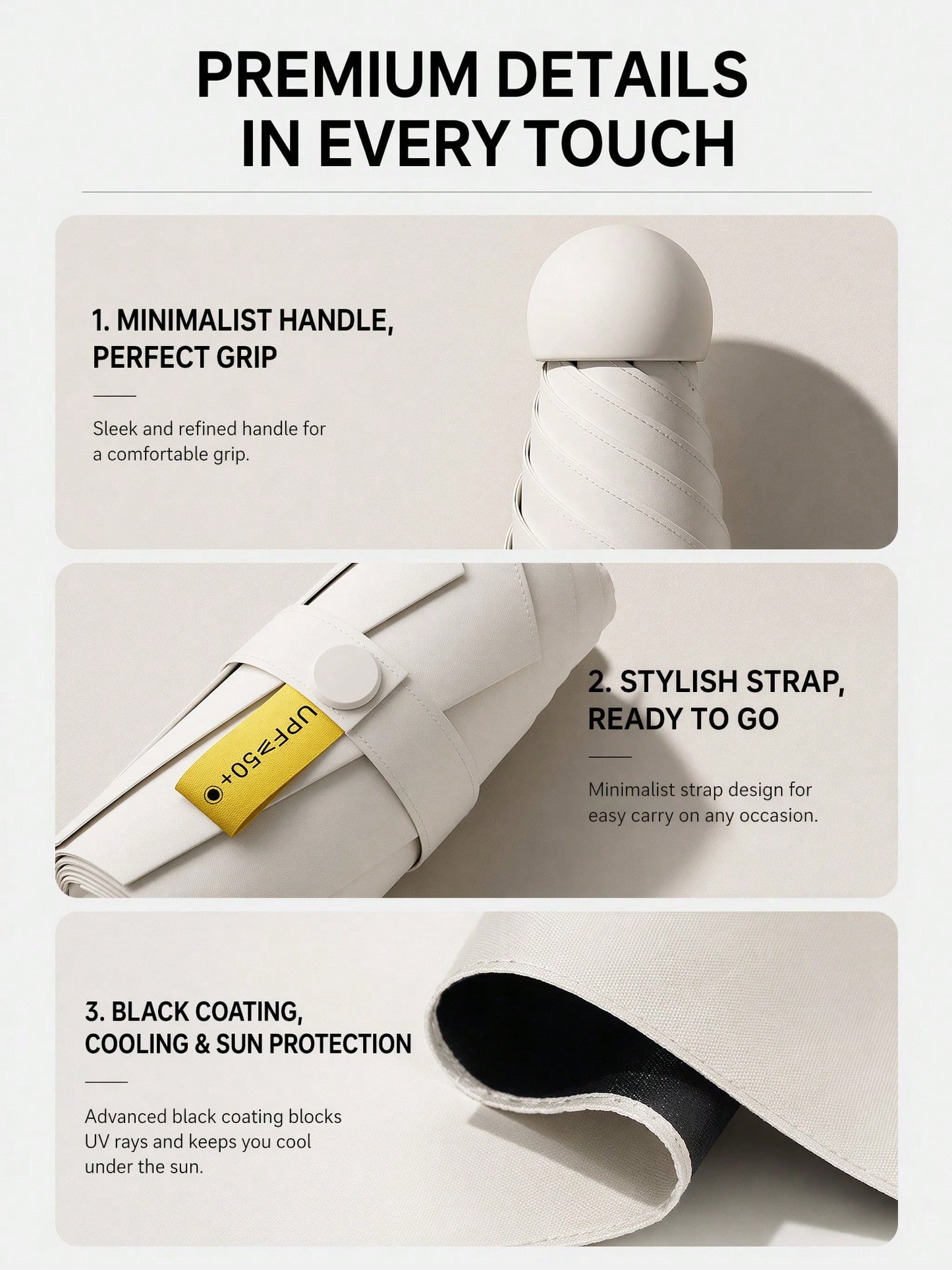Mini Capsule Portable Sun Umbrella For Women, Ultralight Foldable UV Block Sunshade Perfect For Travel Commute Outdoor