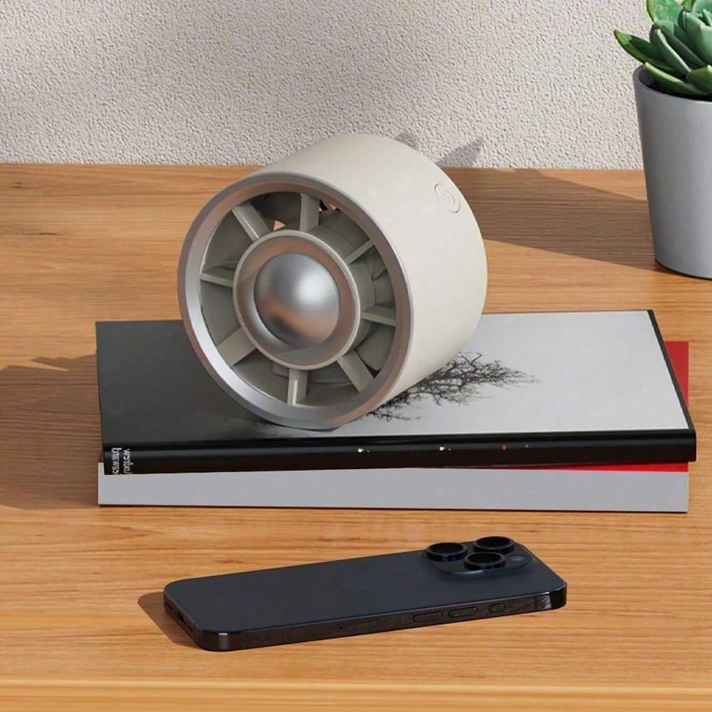 Mini Car Air Vent Fan, Car Air Vent Cooling Fan, 3-Speed Adjustable USB Powered Car Fan, Gradient Glowing Turbo Fan With Gradient Colorful Ambient Light, Low Noise Multi-Function Mini Car Interior Fan