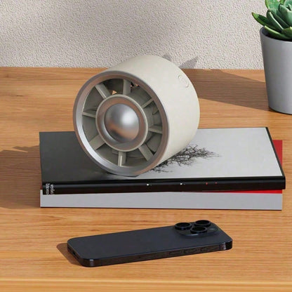 Mini Car Air Vent Fan, Car Air Vent Cooling Fan, 3-Speed Adjustable USB Powered Car Fan, Gradient Glowing Turbo Fan With Gradient Colorful Ambient Light, Low Noise Multi-Function Mini Car Interior Fan