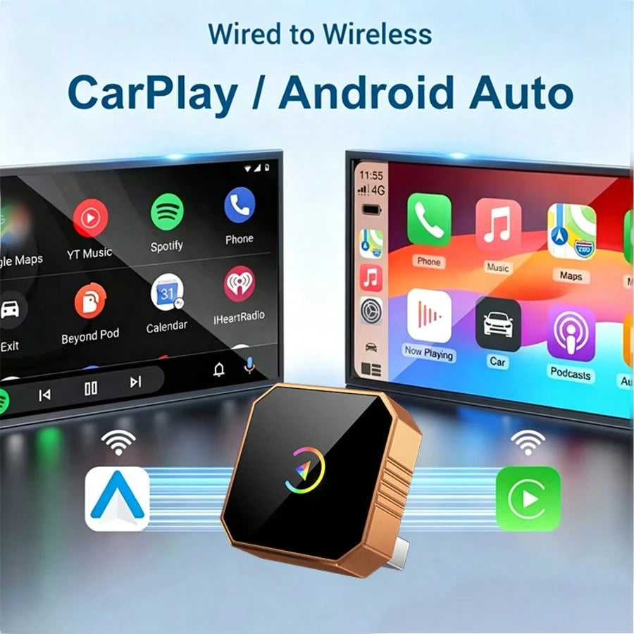 Mini Wireless CarPlay Adapter, Wireless CarPlay & Android Fast Connection, Compatible With Apple And Android Systems, Plug And Play, Low-Latency Wired-To-Wireless CarPlay Conversion, Compatible With M