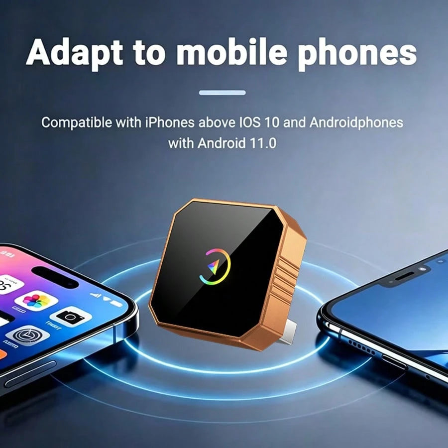 Mini Wireless CarPlay Adapter, Wireless CarPlay & Android Fast Connection, Compatible With Apple And Android Systems, Plug And Play, Low-Latency Wired-To-Wireless CarPlay Conversion, Compatible With M