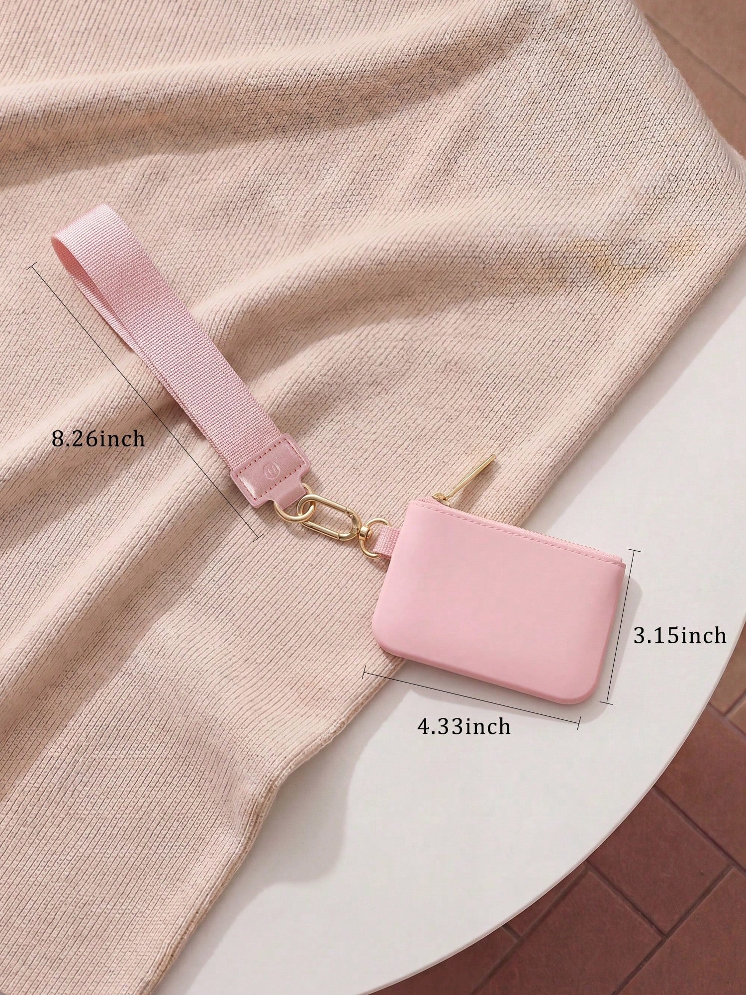 Mini Zip Around Wristlet Wallets For Women-KeyChain Wallet With Detachable Dual Pouch Wristlet-Key Chain Coin Purse Small Wallets