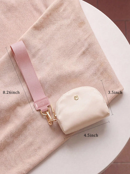 Mini Zip Around Wristlet Wallets For Women-KeyChain Wallet With Detachable Dual Pouch Wristlet-Key Chain Coin Purse Small Wallets