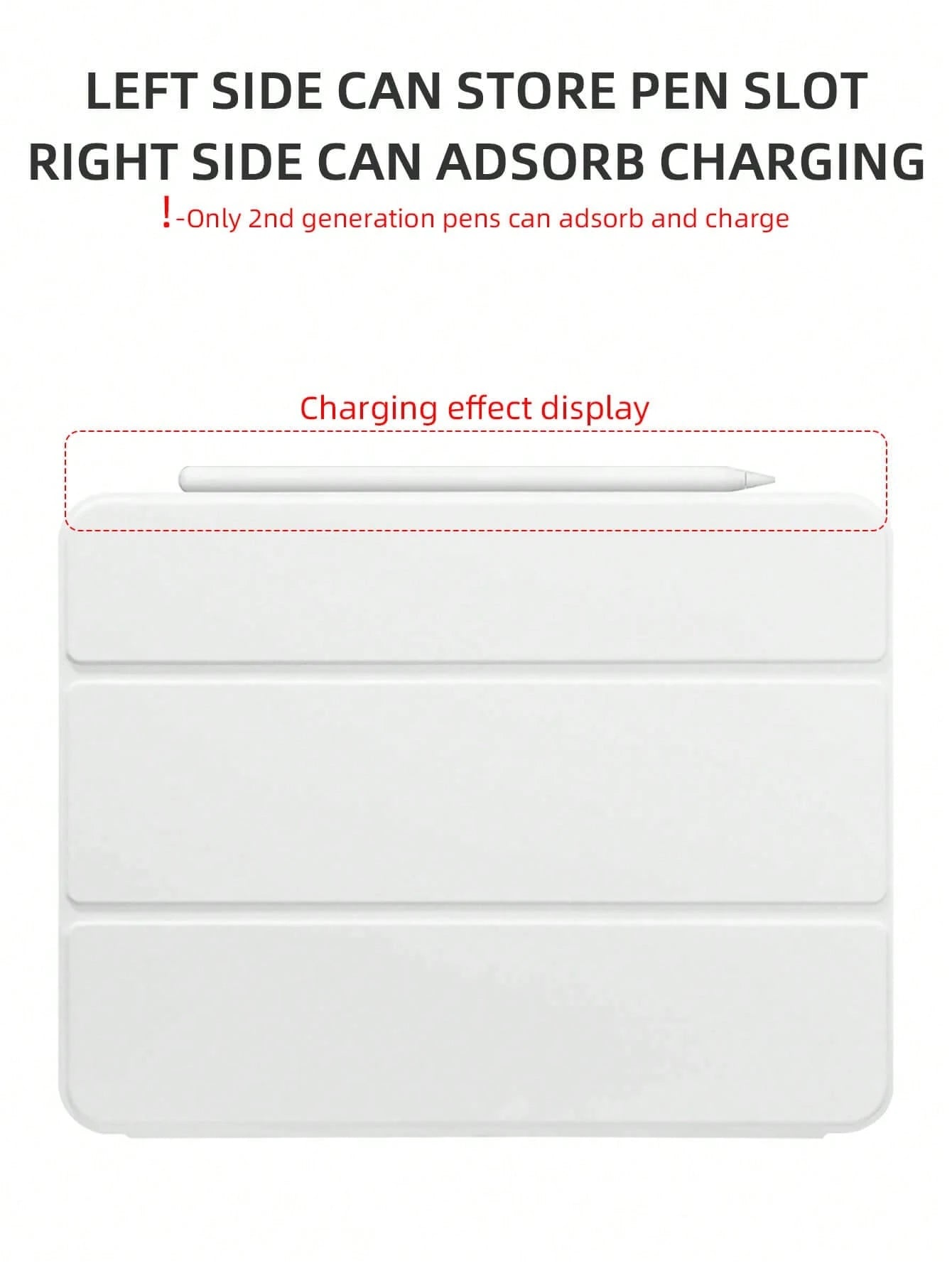 Minimalist Customized Tablet Case With Pencil Slot, 3-Fold Full-Print Elegant Case Compatible With 10.2/10.5/10.9/Air4/Air5/Pro11/Air 11/Mini6/Mini7/9.7/Tab A8, Magnetic Sleep/Wake, Personalized Gift