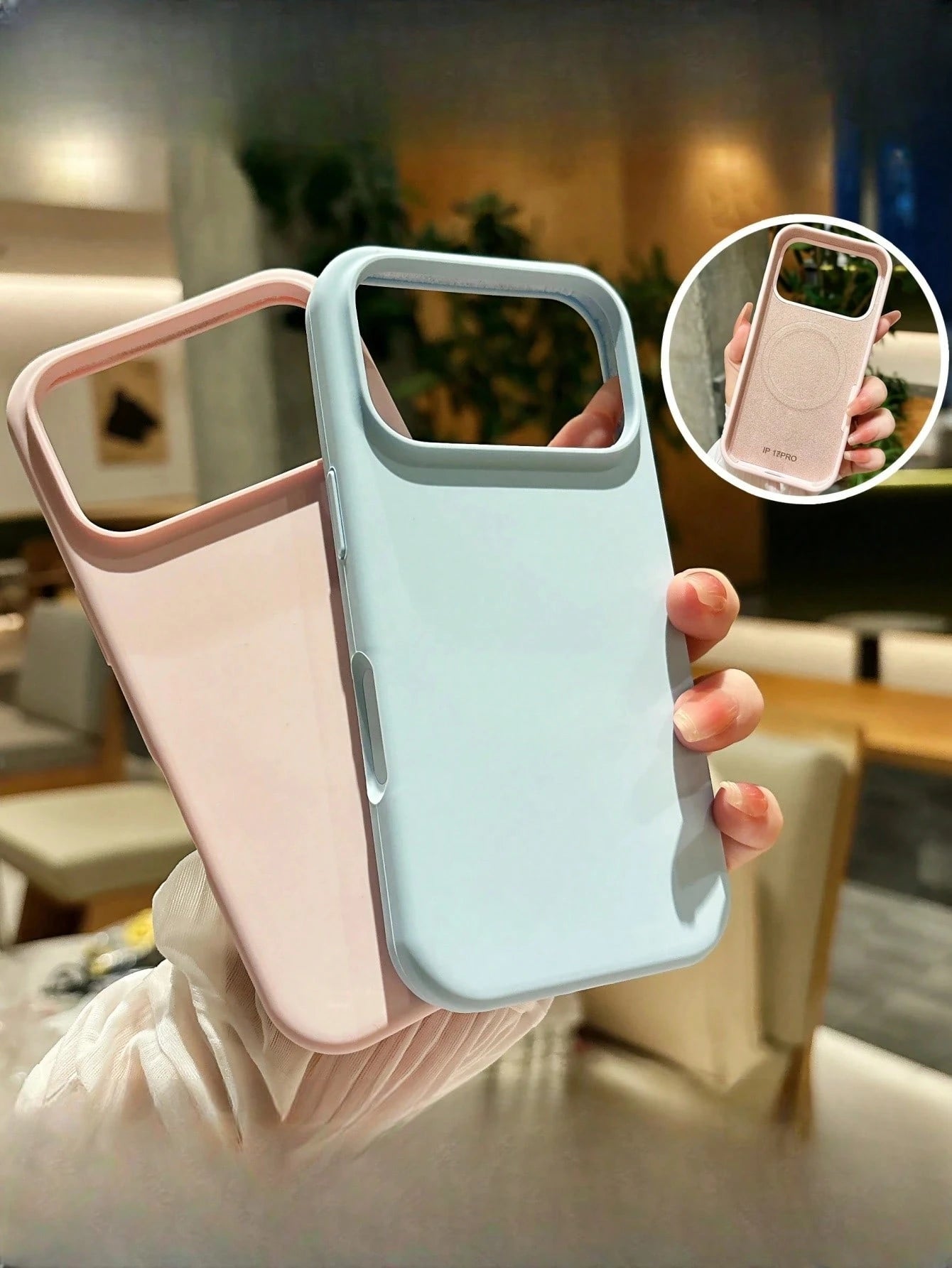 Minimalist Silicone Magnetic Liquid Silicone Solid Color Wireless Charging Protective Phone Case 1pc Compatible With 17 Air 16 14 13 12 15 Pro Max Plus With Velvet Camera Protection Solid Light Purple