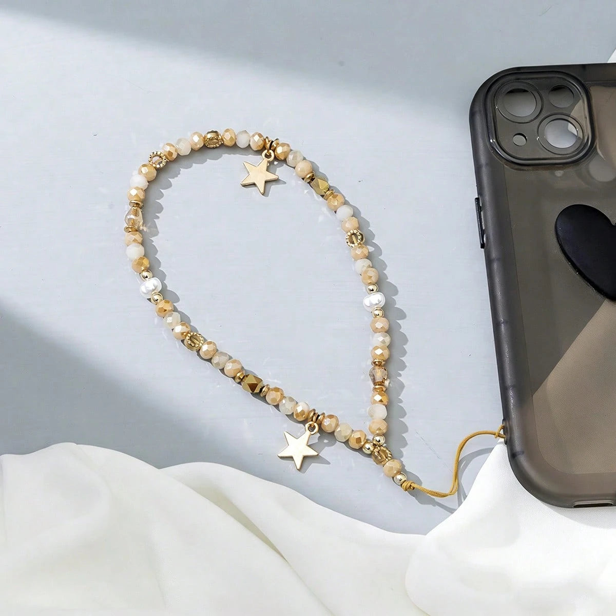 Minimalist Star Element 1pc Colorful Five-Pointed Star Pendant Phone Chain Fashionable Phone Case Charm Minimalist Phone Lanyard Spring Gift Party