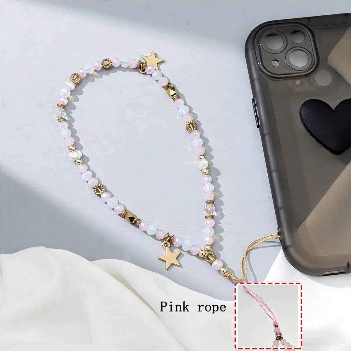 Minimalist Star Element 1pc Colorful Five-Pointed Star Pendant Phone Chain Fashionable Phone Case Charm Minimalist Phone Lanyard Spring Gift Party