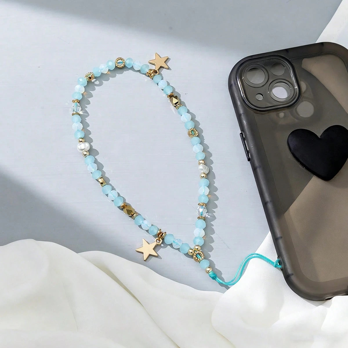 Minimalist Star Element 1pc Colorful Five-Pointed Star Pendant Phone Chain Fashionable Phone Case Charm Minimalist Phone Lanyard Spring Gift Party