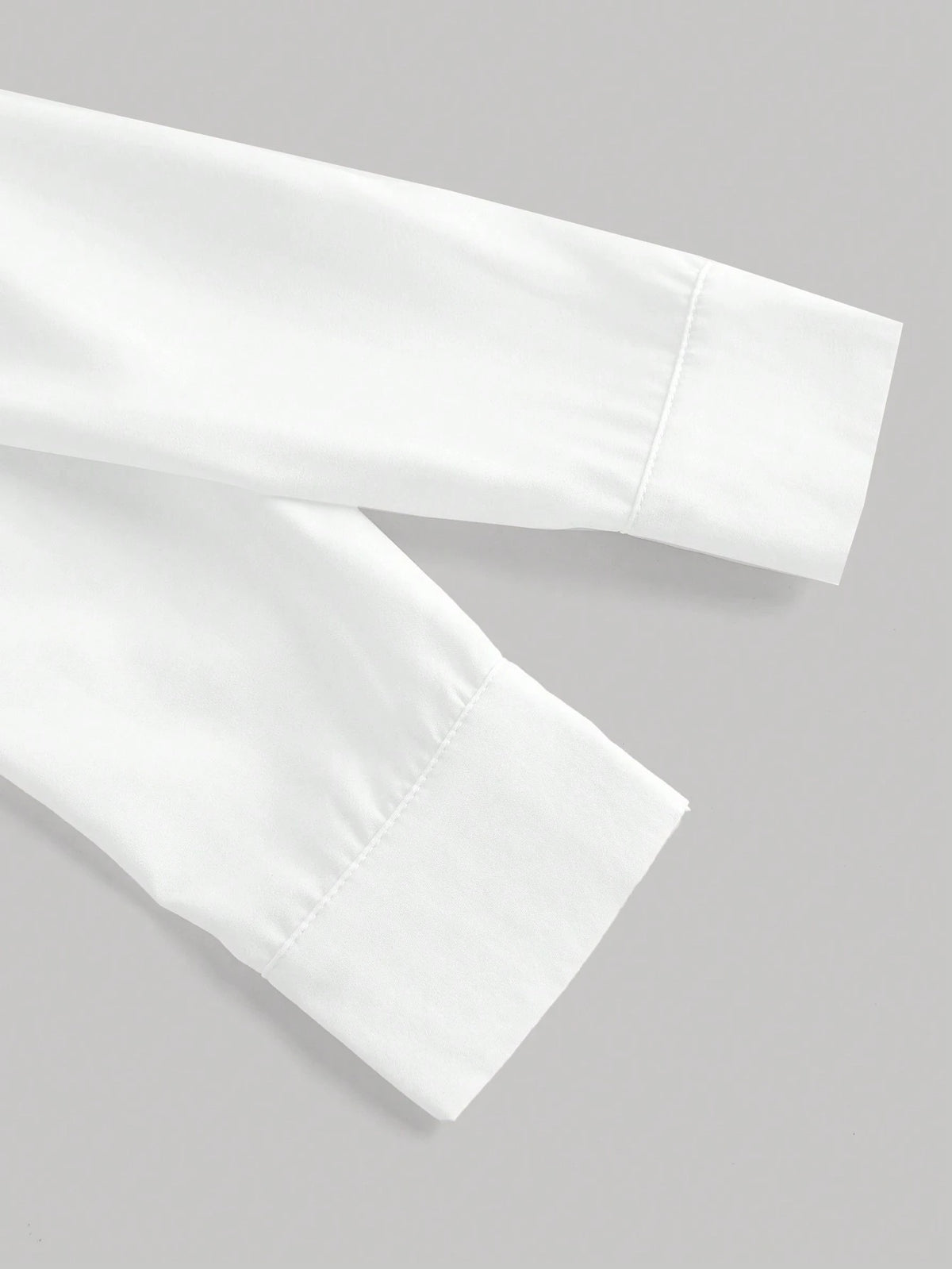 MOD White Long Sleeve Shirt With Waist Cincher Slim Fit Casual Elegant Business Casual Office Work Autumn Long Blouse Fall Shirts V Neck Back To School