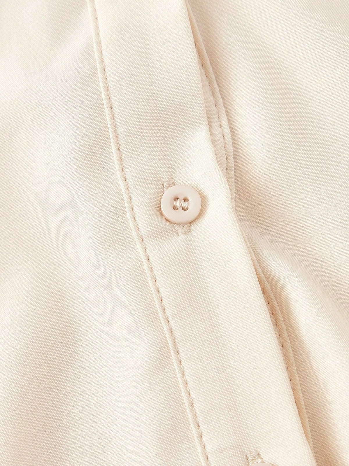 MOD White Long Sleeve Shirt With Waist Cincher Slim Fit Casual Elegant Business Casual Office Work Autumn Long Blouse Fall Shirts V Neck Back To School