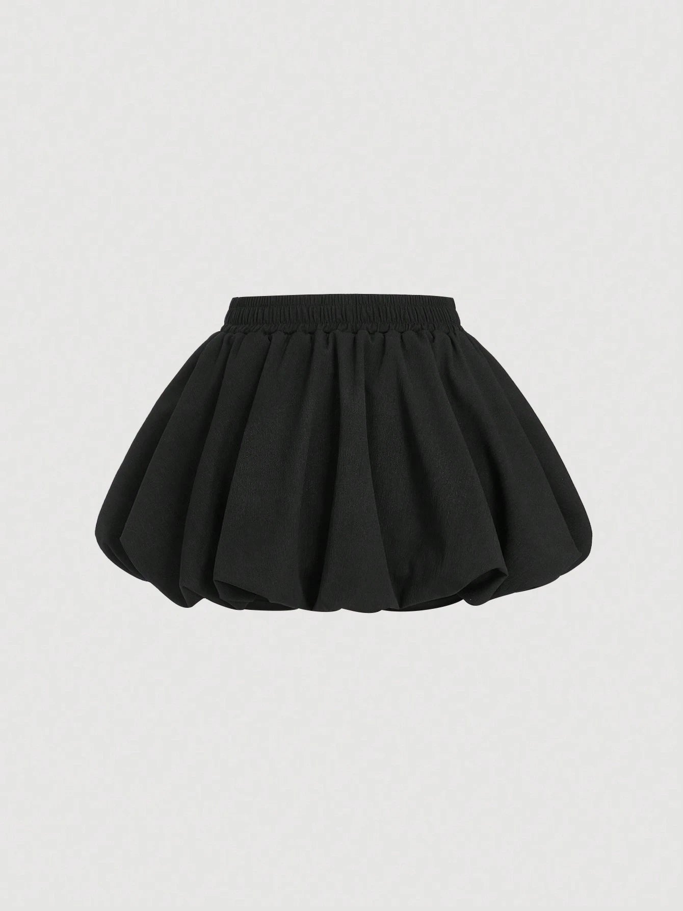 MOD Woman Cotton Black Bowknot Trim Floral Bubble Hem Skirt, Low Waist Skirt, Date Night Daily, Going Out, Sexy Cute, Y2k Skirt, Beach Skirt, Autumn