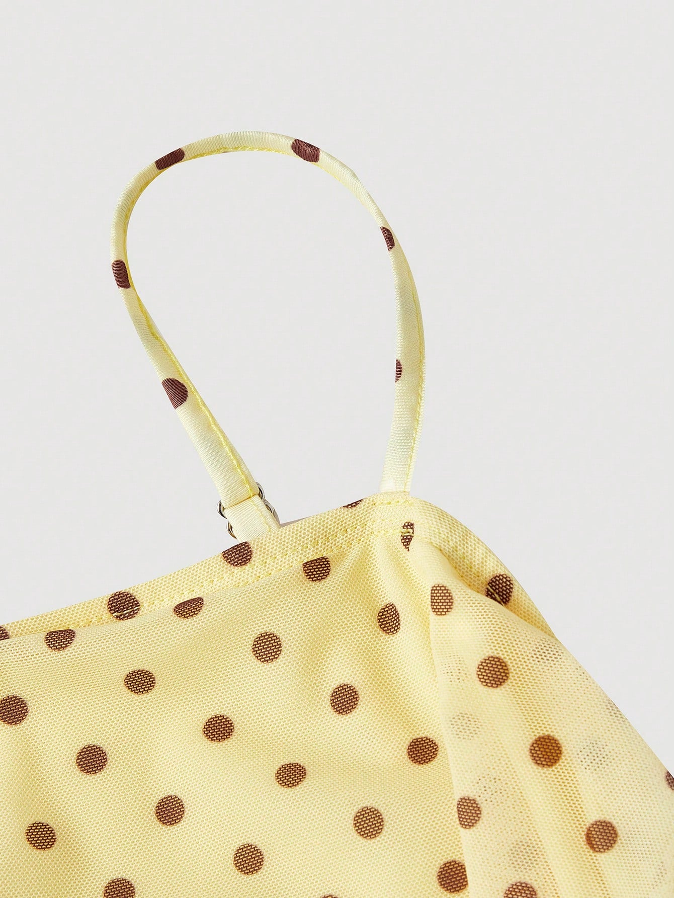 MOD Women's Summer Elegant Polka Dot Print Spaghetti Strap Midi Dress