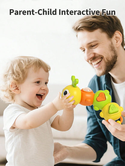 Montessori Sensory Toys, Cartoon Caterpillar Baby Busy Board, Suitable For Airplane, Travel Toys, Road Trip Car Activities- Improve Fine Motor Skills And Early Learning Abilities, Educational Learnin